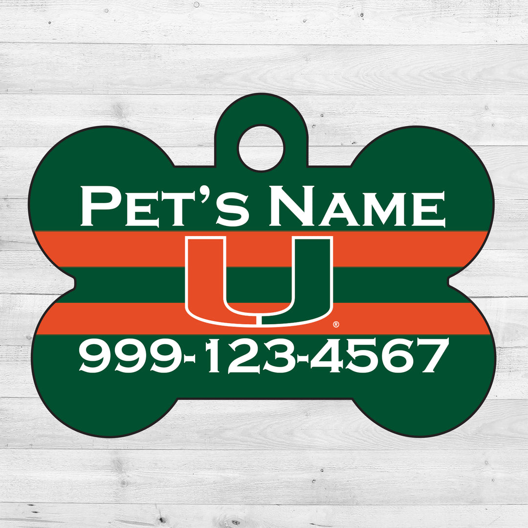 Miami Hurricanes | NCAA Officially Licensed | Dog Tag 1-Sided