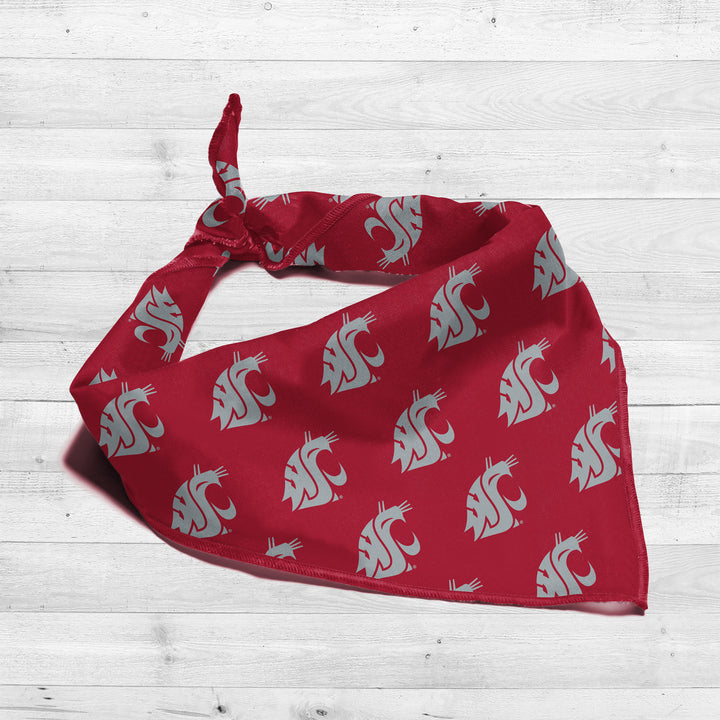 Washington State Cougars | NCAA Officially Licensed | Dog Bandana | Fits Pets of all Sizes