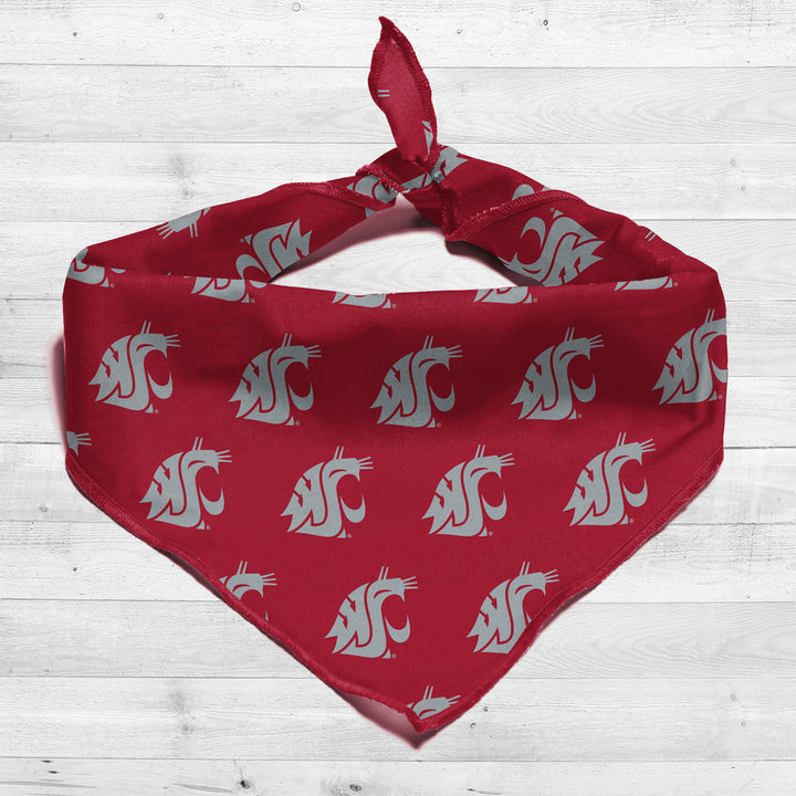 Washington State Cougars | NCAA Officially Licensed | Dog Bandana | Fits Pets of all Sizes