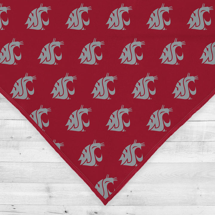 Washington State Cougars | NCAA Officially Licensed | Dog Bandana | Fits Pets of all Sizes