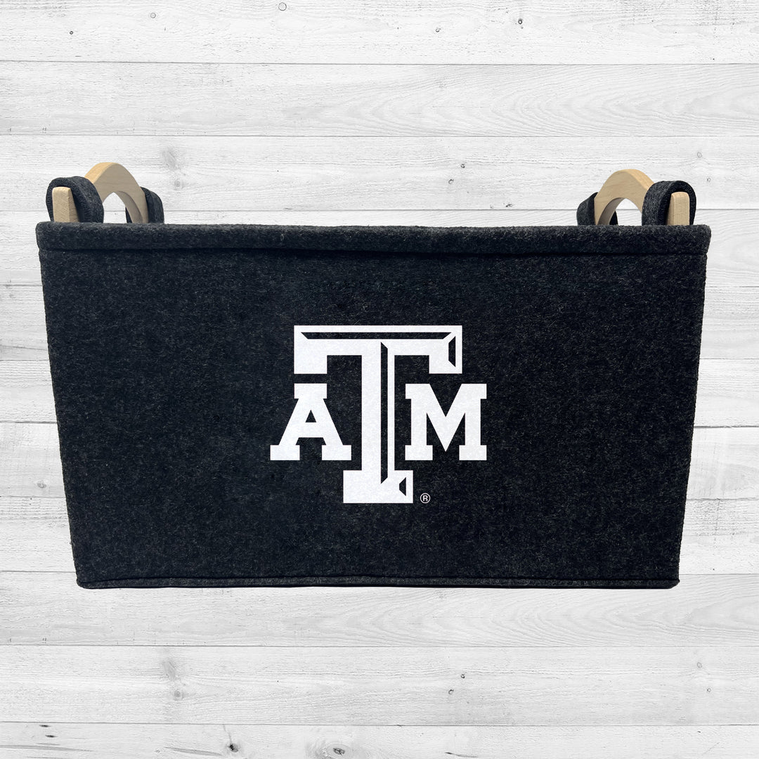 Texas A&M Aggies | NCAA Officially Licensed | Toy Basket | Perfect for Home Decor & Dog Toys