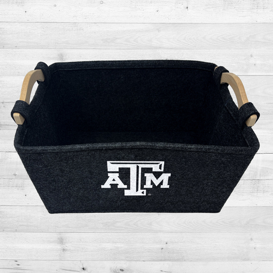 Texas A&M Aggies | NCAA Officially Licensed | Toy Basket | Perfect for Home Decor & Dog Toys