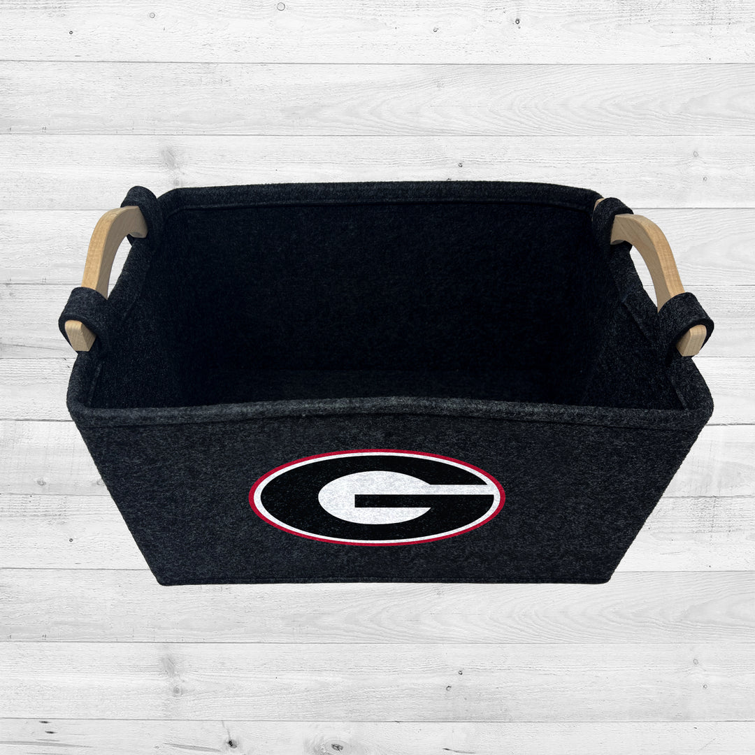 Georgia Bulldogs | NCAA Officially Licensed | Toy Basket | Perfect for Home Decor & Dog Toys