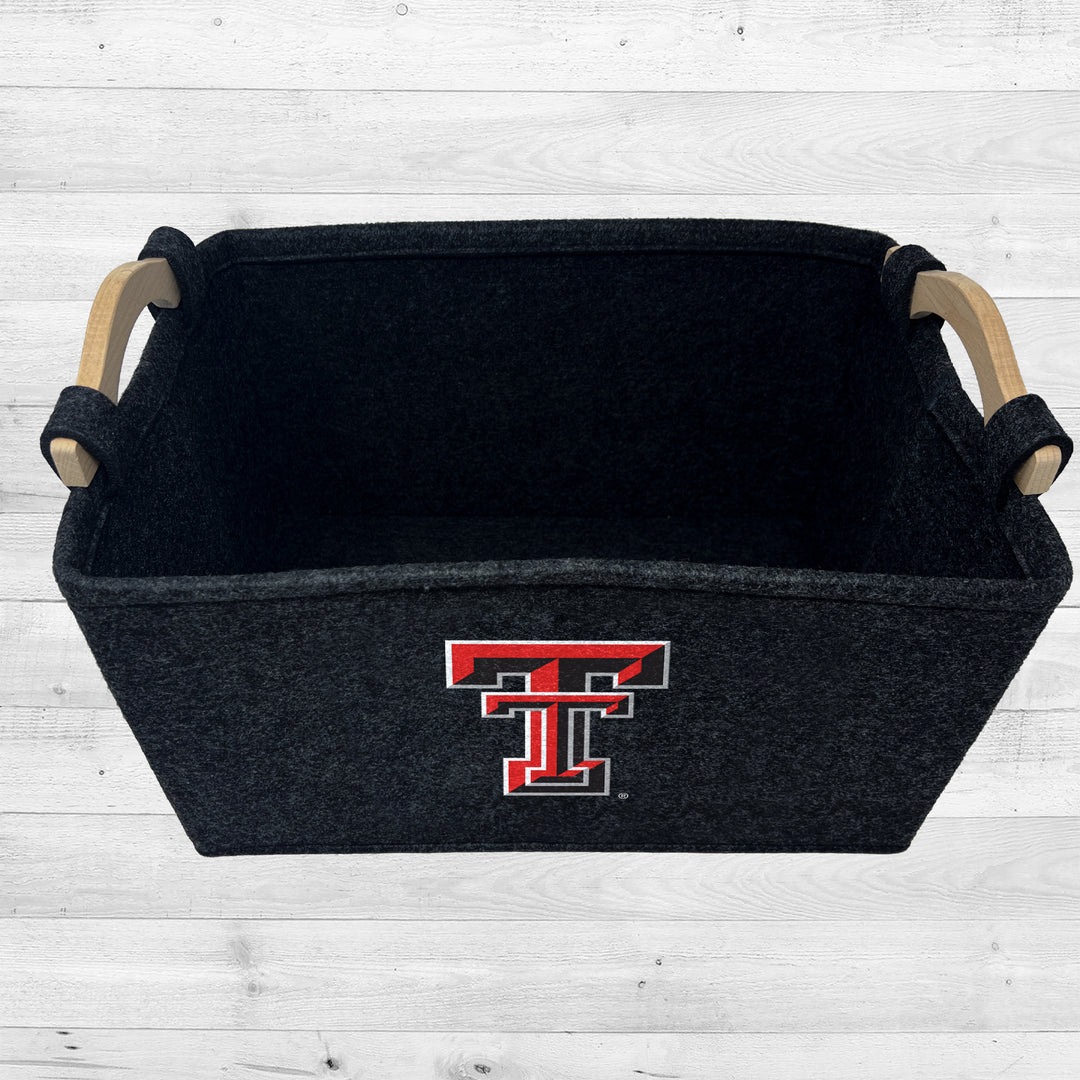 Texas Tech Red Raiders | NCAA Officially Licensed | Toy Basket | Perfect for Home Decor & Dog Toys