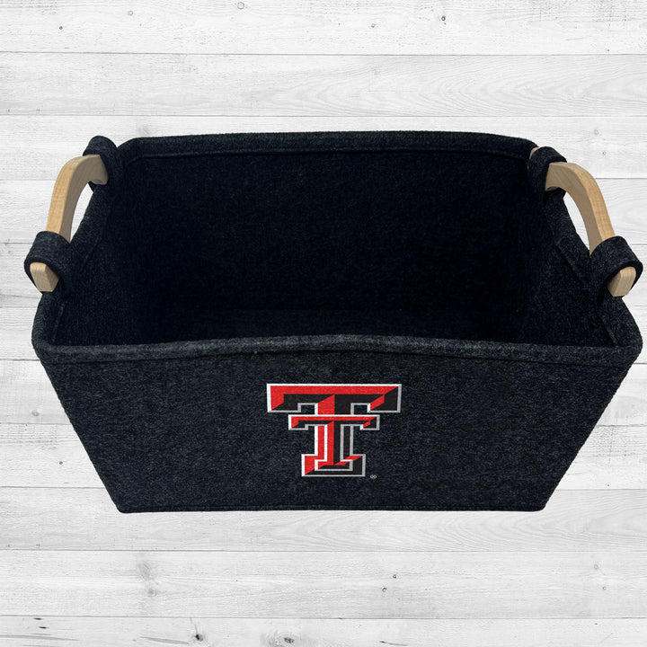 Texas Tech Red Raiders | NCAA Officially Licensed | Toy Basket | Perfect for Home Decor & Dog Toys