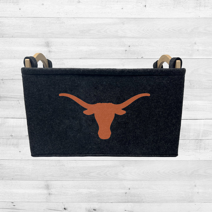 Texas Longhorns | NCAA Officially Licensed | Toy Basket | Perfect for Home Decor & Dog Toys