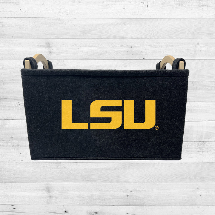 LSU Tigers | NCAA Officially Licensed | Toy Basket | Perfect for Home Decor & Dog Toys