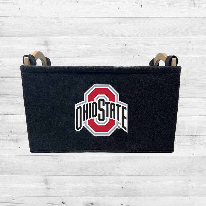 Ohio State Buckeyes | NCAA Officially Licensed | Toy Basket | Perfect for Home Decor & Dog Toys