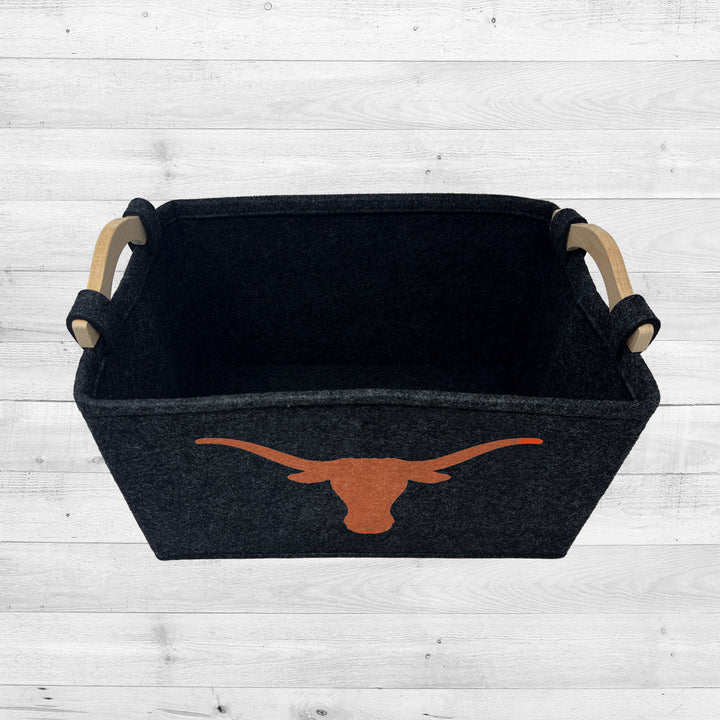 Texas Longhorns | NCAA Officially Licensed | Toy Basket | Perfect for Home Decor & Dog Toys