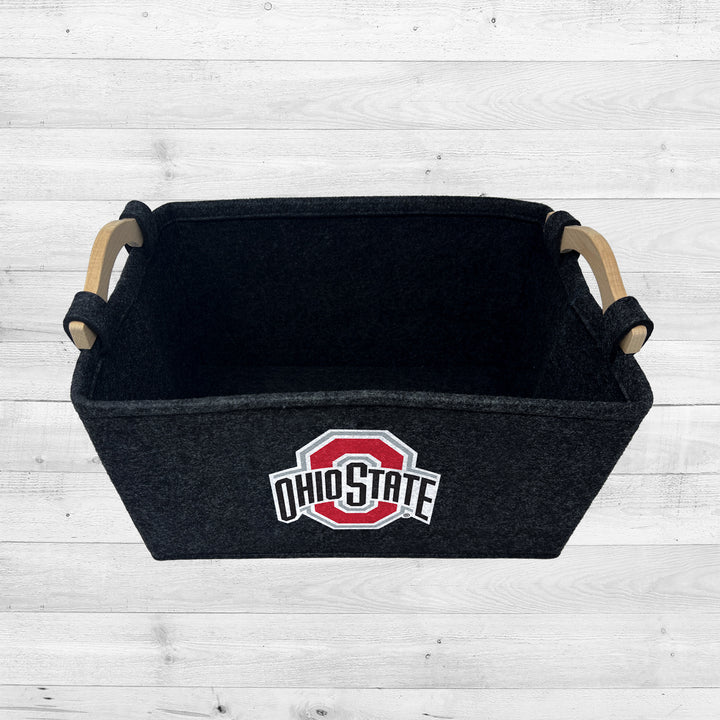 Ohio State Buckeyes | NCAA Officially Licensed | Toy Basket | Perfect for Home Decor & Dog Toys