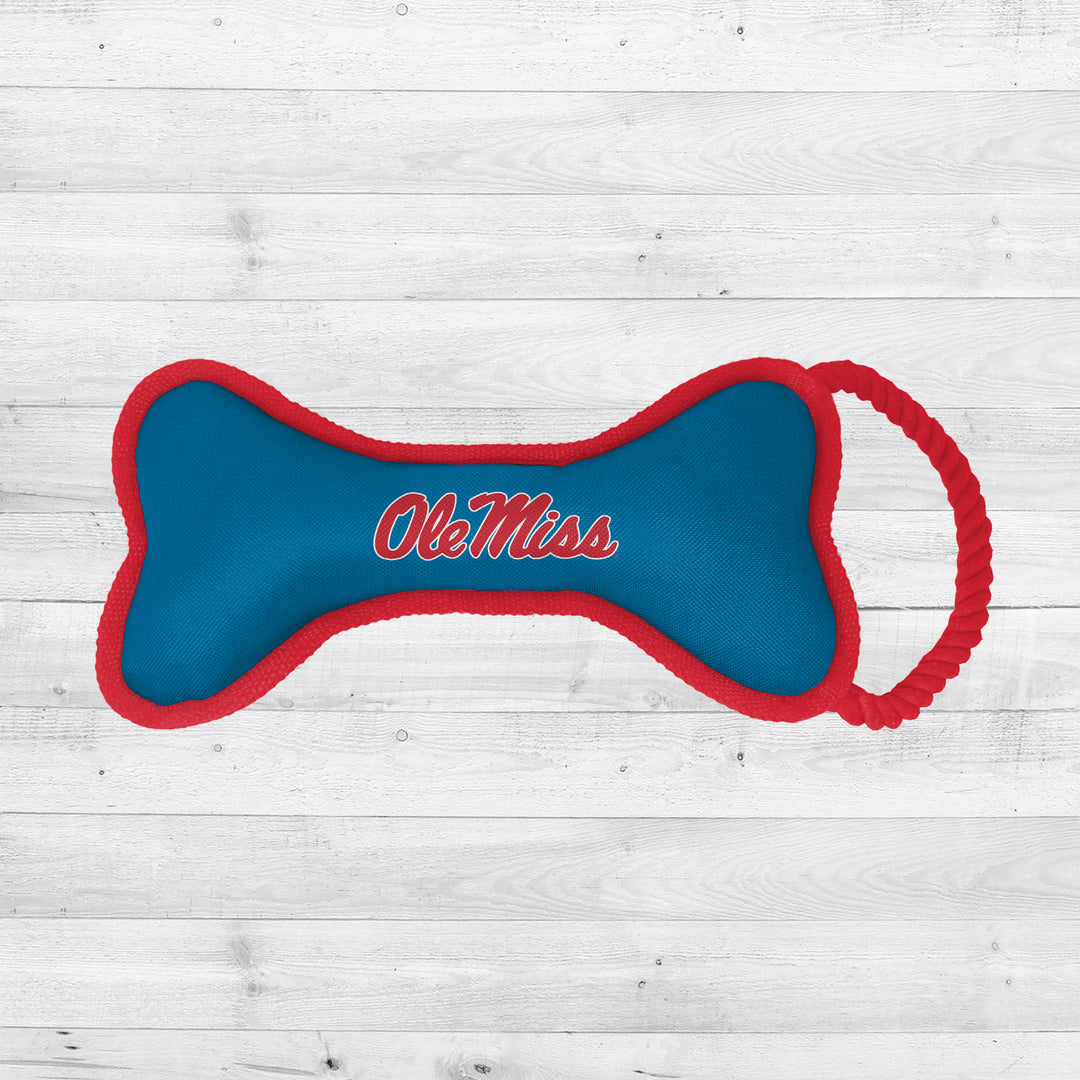 Ole Miss Rebels | NCAA Officially Licensed | Bone Dog Toy