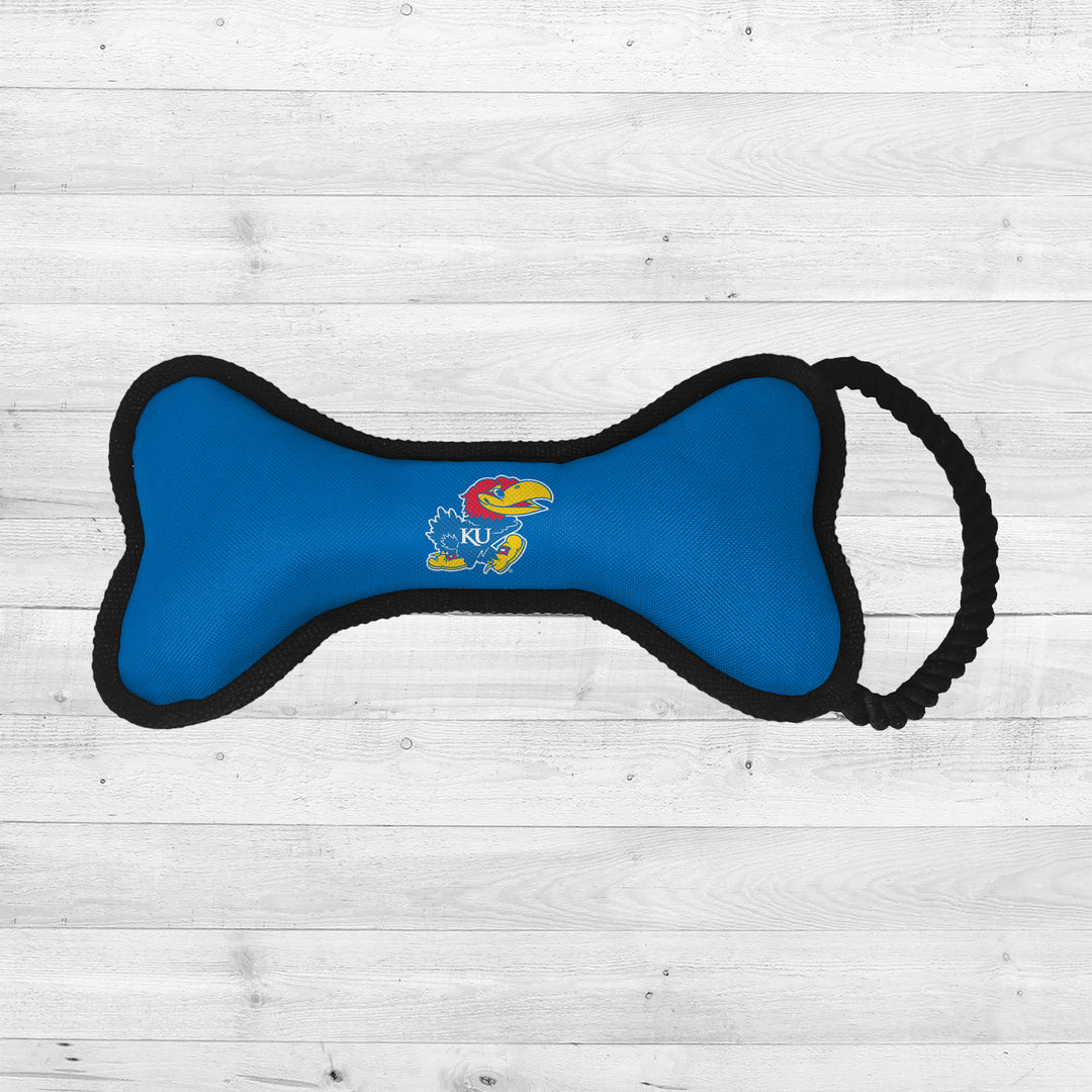 Kansas Jayhawks | NCAA Officially Licensed | Bone Dog Toy