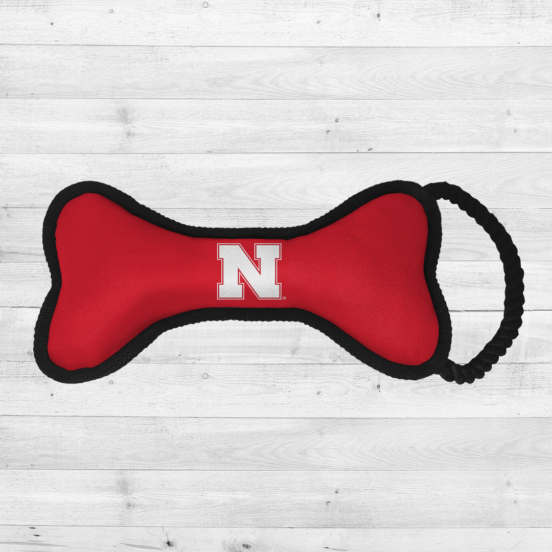 Nebraska Cornhuskers | NCAA Officially Licensed | Bone Squeaking Dog Toy