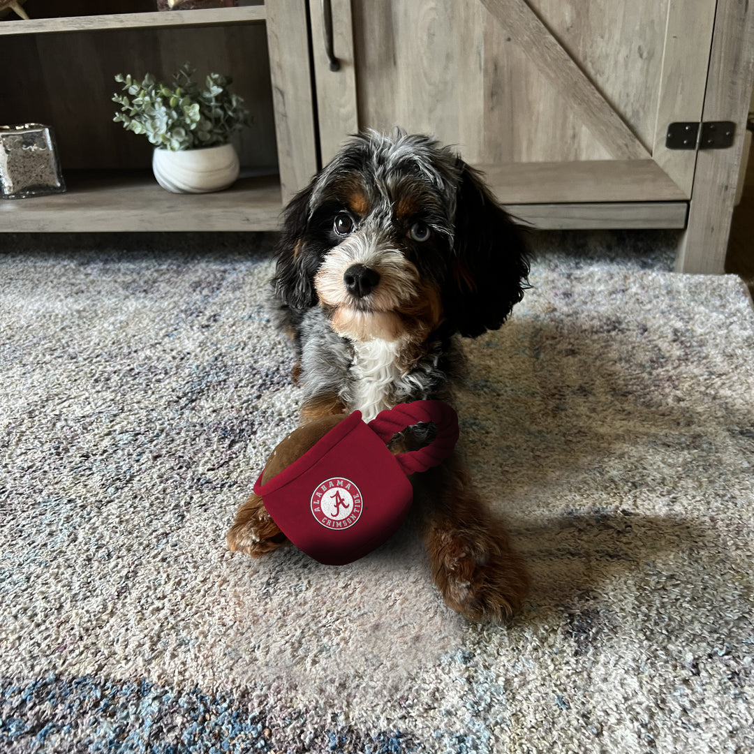 Alabama Crimson Tide | NCAA Officially Licensed | Coffee Cup Dog Toy