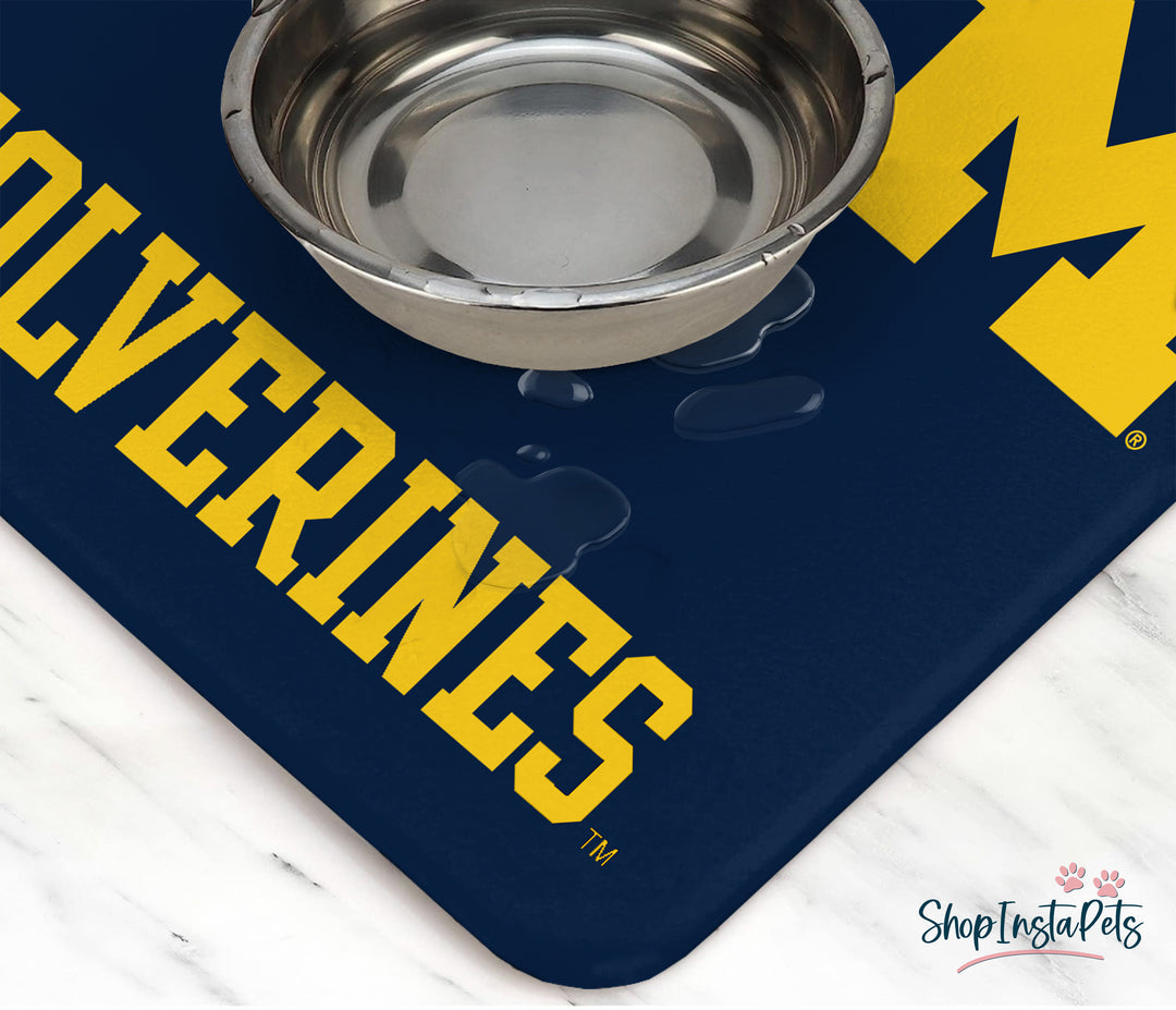 Michigan Wolverines | NCAA Officially Licensed | Food & Water Mat