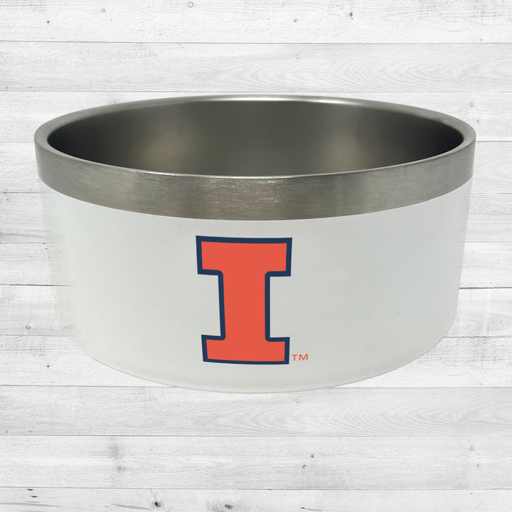Illinois Fighting Illini | NCAA Officially Licensed | 32 Oz Food & Water Bowl