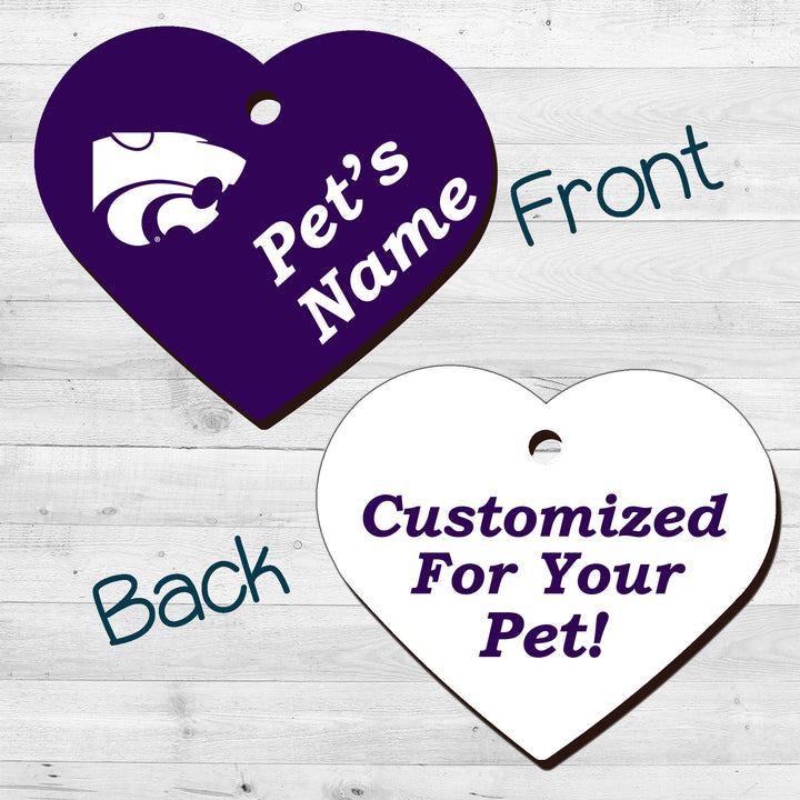 Kansas State Wildcats | NCAA Officially Licensed | Pet Tag 2-Sided
