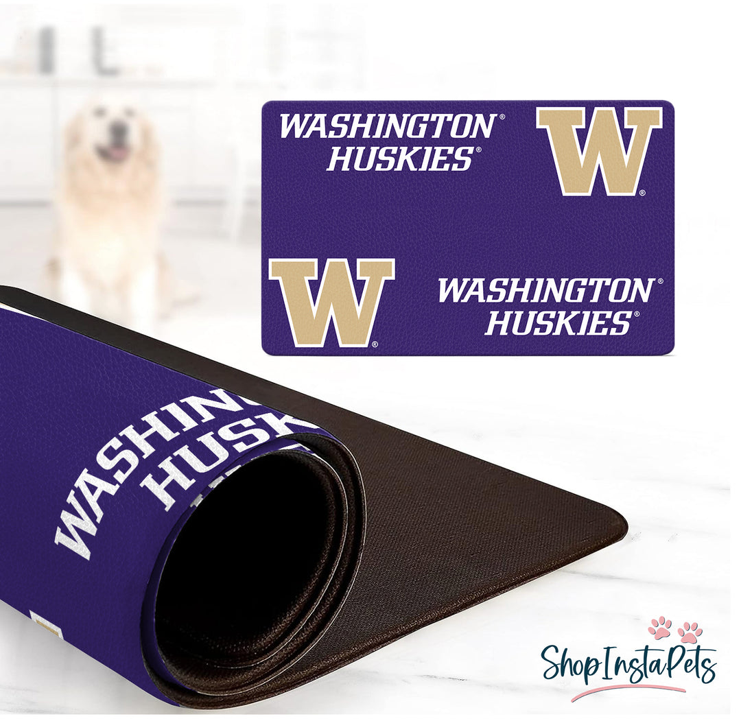 Washington Huskies | NCAA Officially Licensed | Food & Water Mat