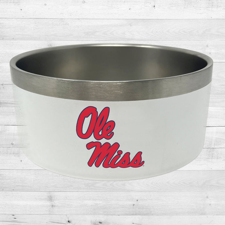 Ole Miss Rebels | NCAA Officially Licensed | 32 Oz Food & Water Bowl