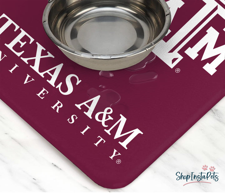Texas A&M Aggies | NCAA Officially Licensed | Food & Water Mat