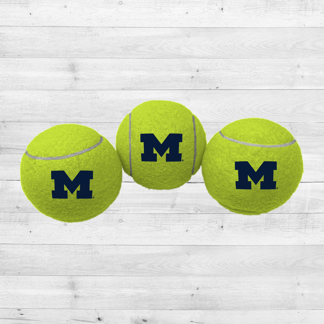 Michigan Wolverines | NCAA Officially Licensed | Tennis Ball 3 Pack