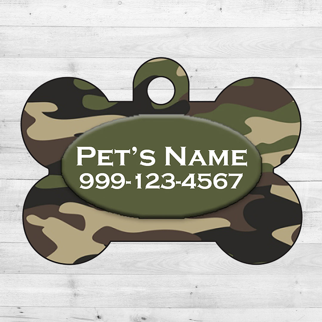Camo | Army Green | Dog Tag 1-Sided