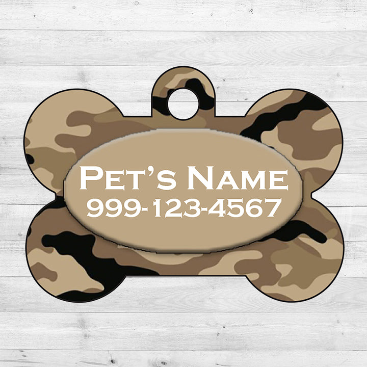 Camo | Brown | Dog Tag 1-Sided