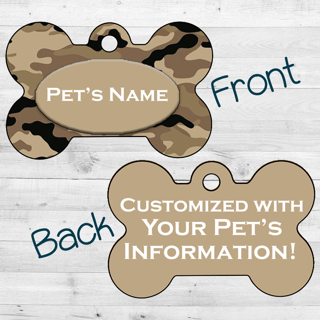 Camo | Brown | Dog Tag 2-Sided
