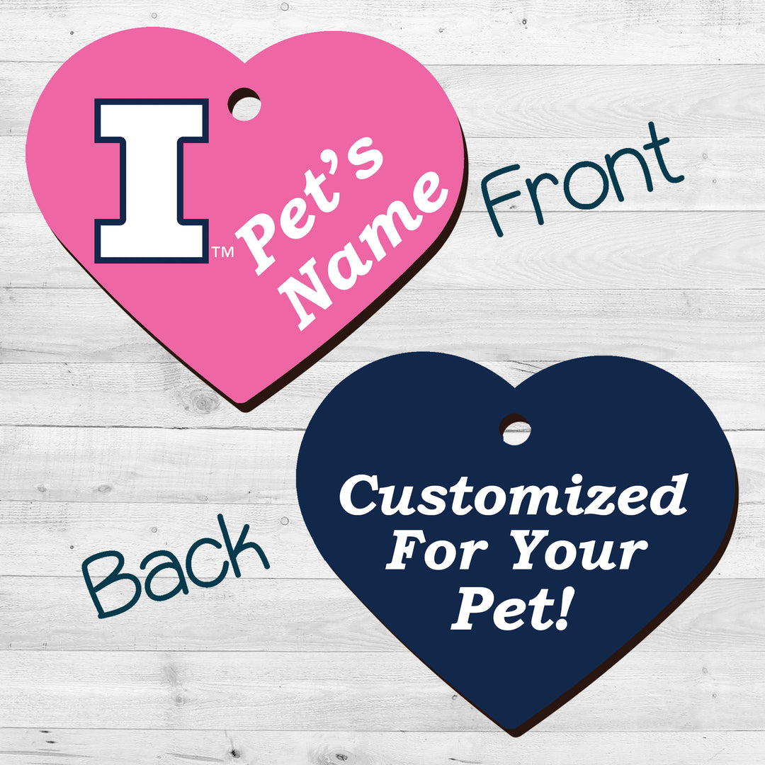 Illinois Fighting Illini | NCAA Officially Licensed | Pet Tag 2-Sided