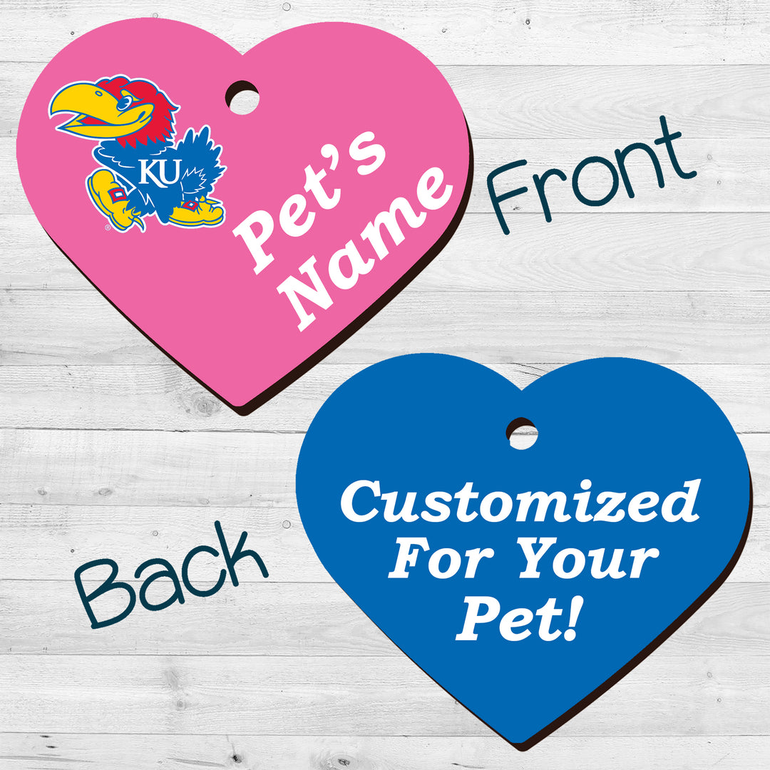 Kansas Jayhawks | NCAA Officially Licensed | Pet Tag 2-Sided