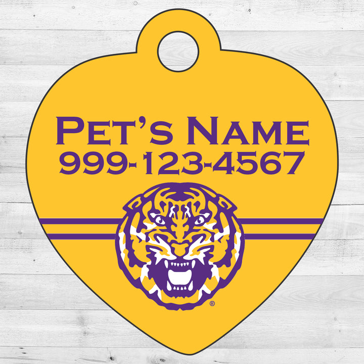 LSU Tigers | NCAA Officially Licensed | Pet Tag 1-Sided
