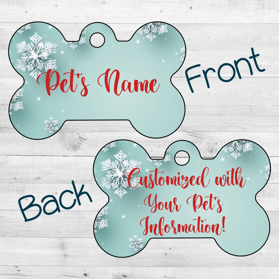 Christmas | Minty Snow | Dog Tag 2-Sided