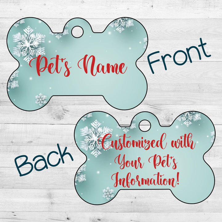 Christmas | Minty Snow | Dog Tag 2-Sided