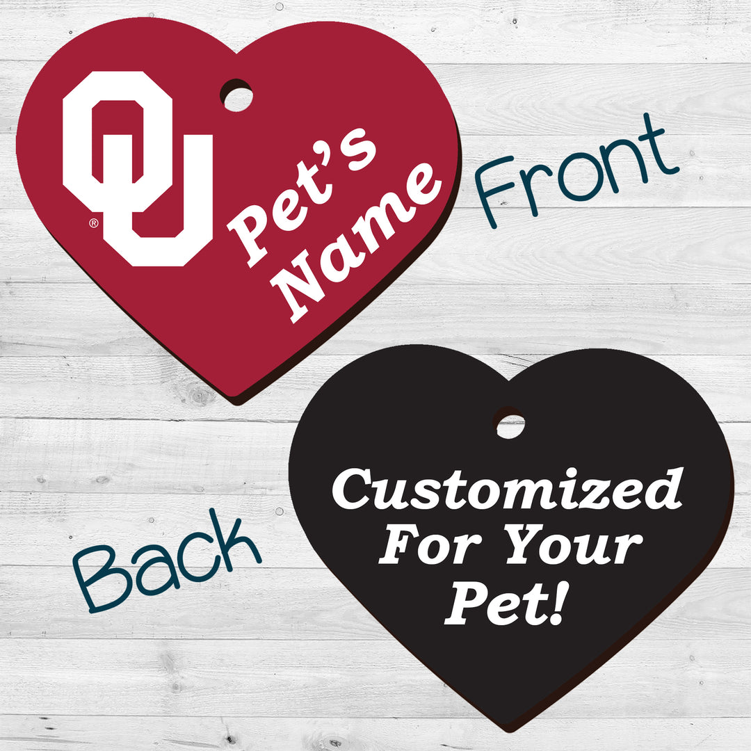Oklahoma Sooners | NCAA Officially Licensed | Pet Tag 2-Sided