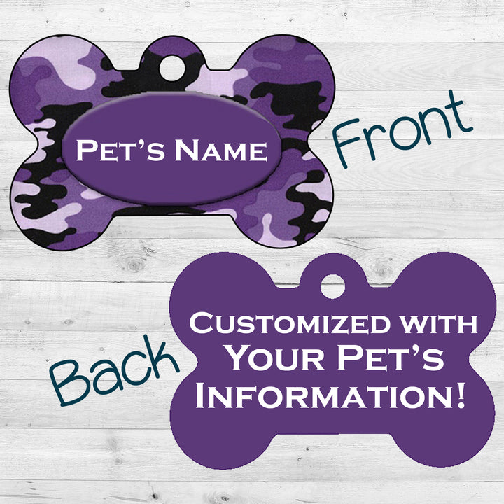 Camo | Purple | Dog Tag 2-Sided