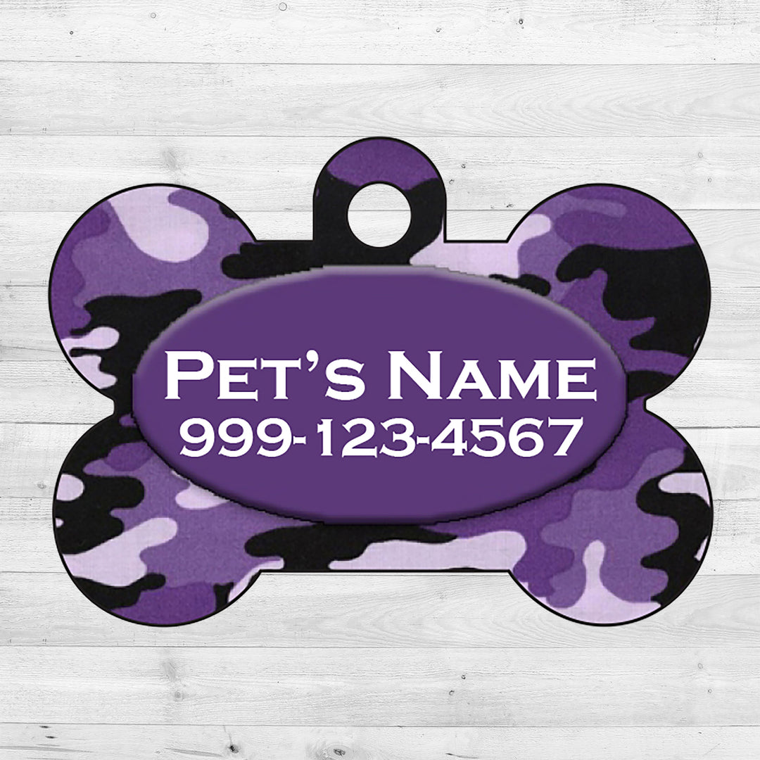 Camo | Purple | Dog Tag 1-Sided