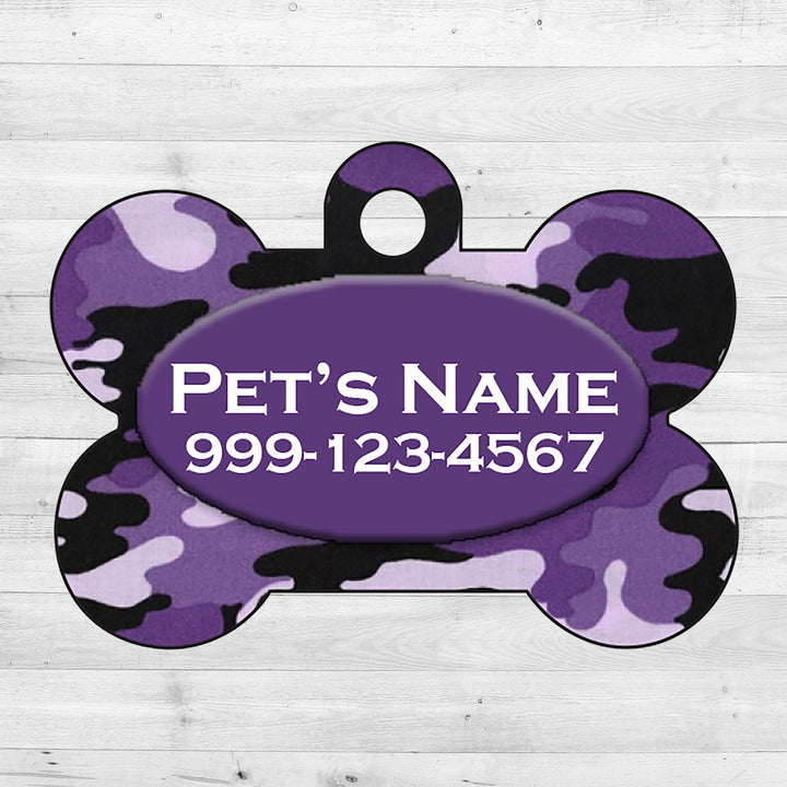 Camo | Purple | Dog Tag 1-Sided