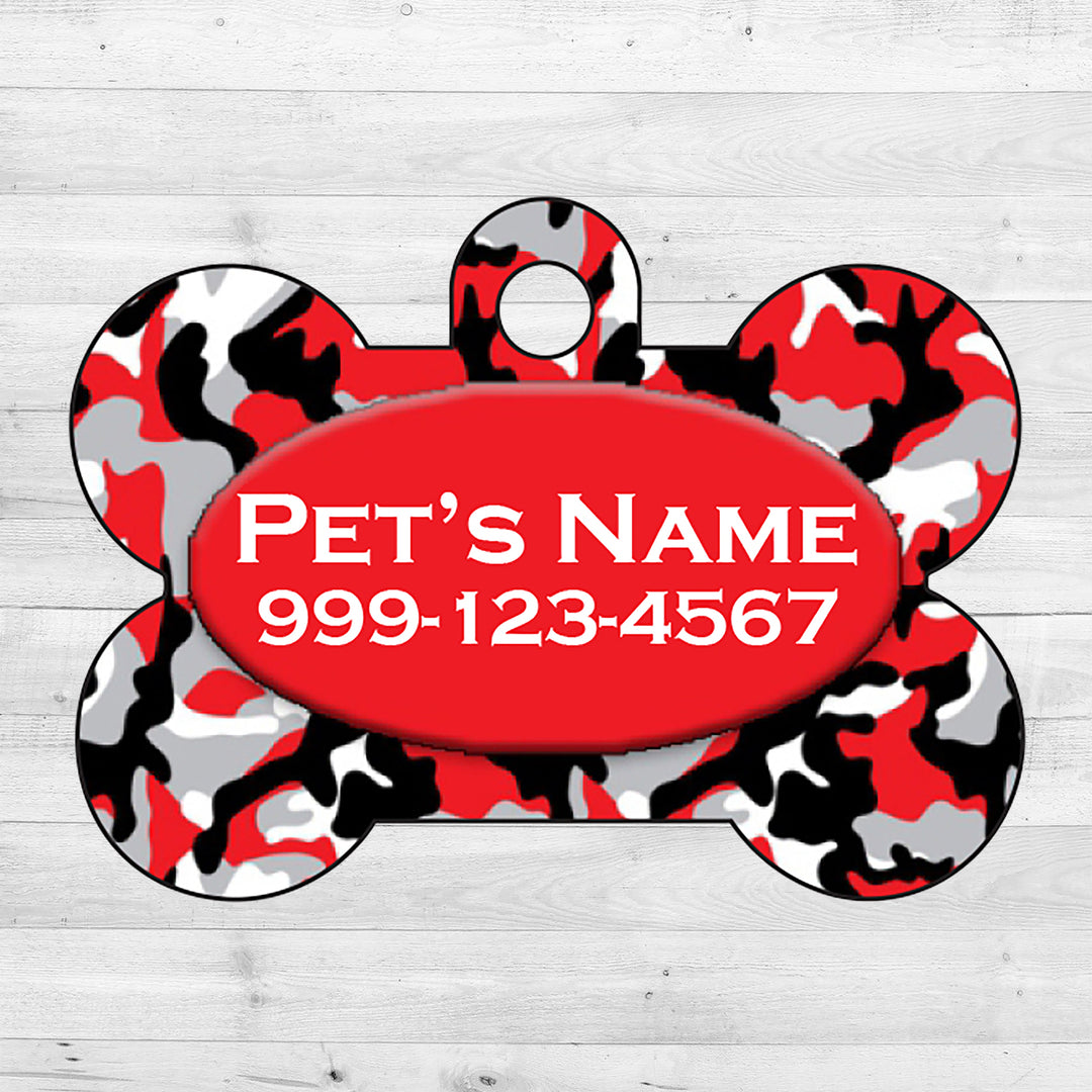 Camo | Red | Dog Tag 1-Sided