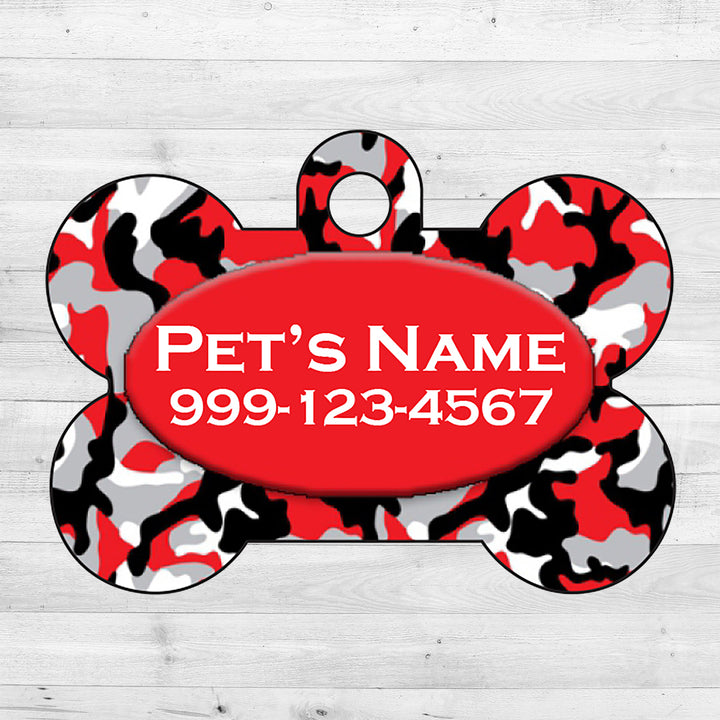 Camo | Red | Dog Tag 1-Sided
