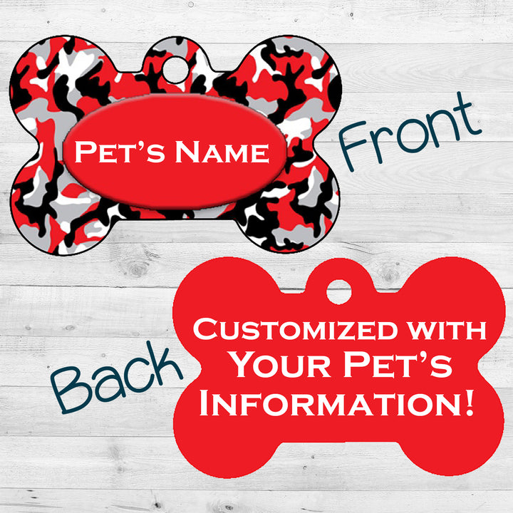 Camo | Red | Dog Tag 2-Sided