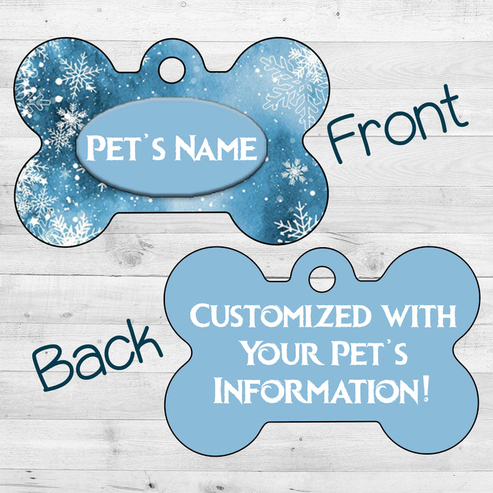 Christmas | Snowflakes | Dog Tag 2-Sided