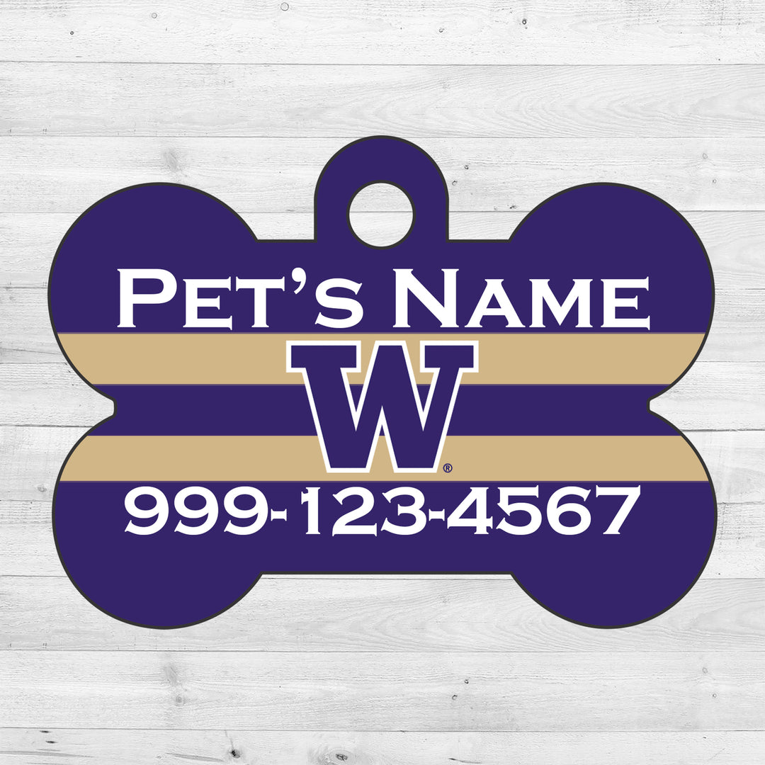 Washington Huskies | NCAA Officially Licensed | Dog Tag 1-Sided