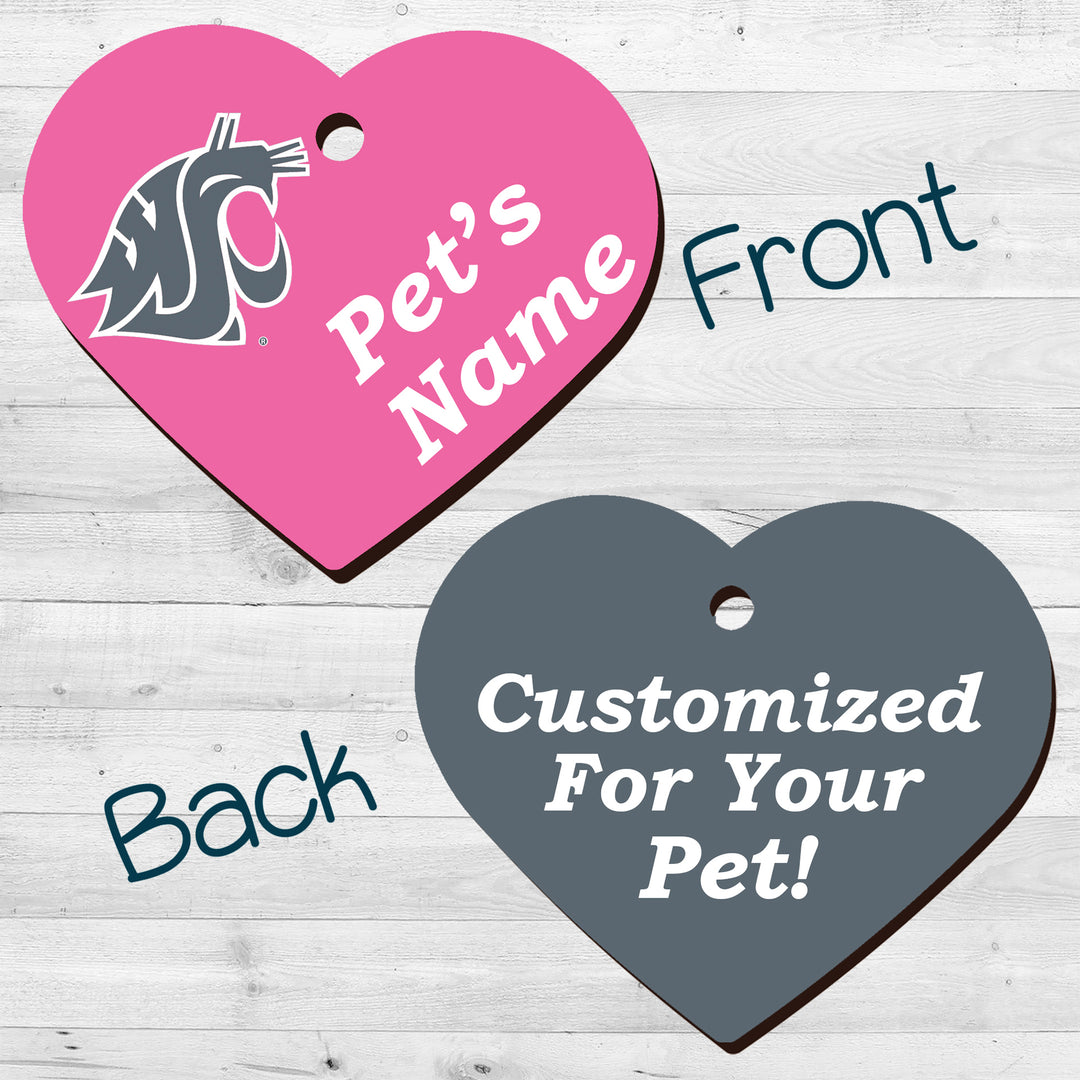 Washington State Cougars | NCAA Officially Licensed | Pet Tag 2-Sided