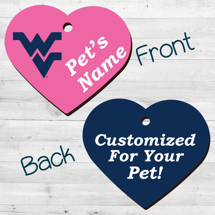 West Virginia Mountaineers | NCAA Officially Licensed | Pet Tag 2-Sided