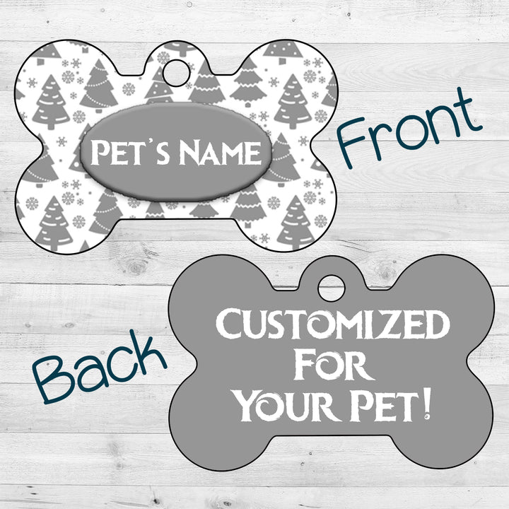 Christmas | Winter Trees | Dog Tag 2-Sided