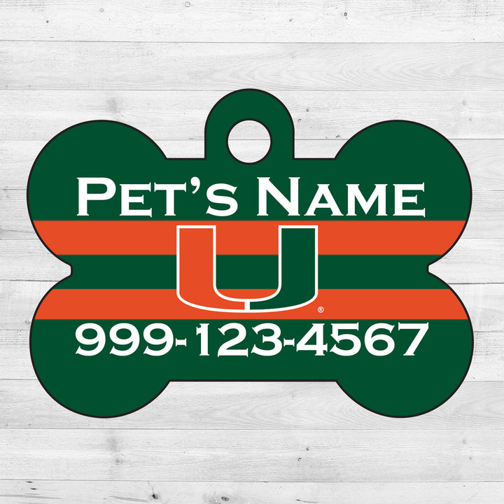 Miami Hurricanes | NCAA Officially Licensed | Dog Tag 1-Sided
