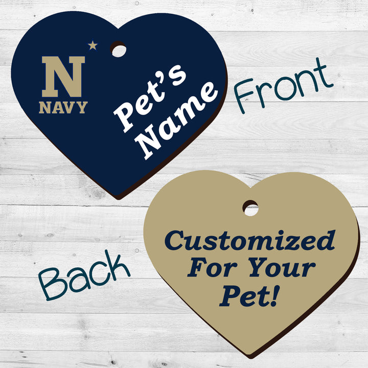 Navy Midshipmen | NCAA Officially Licensed | Pet Tag 2-Sided