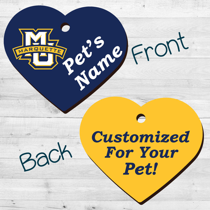 Marquette Golden Eagles | NCAA Officially Licensed | Pet Tag 2-Sided
