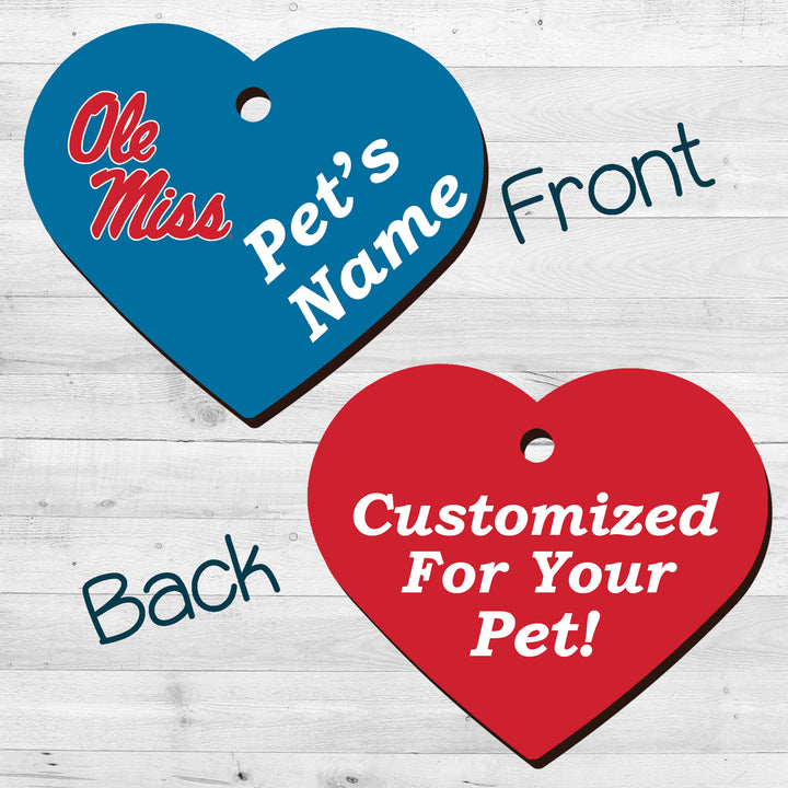 Ole Miss Rebels | NCAA Officially Licensed | Pet Tag 2-Sided