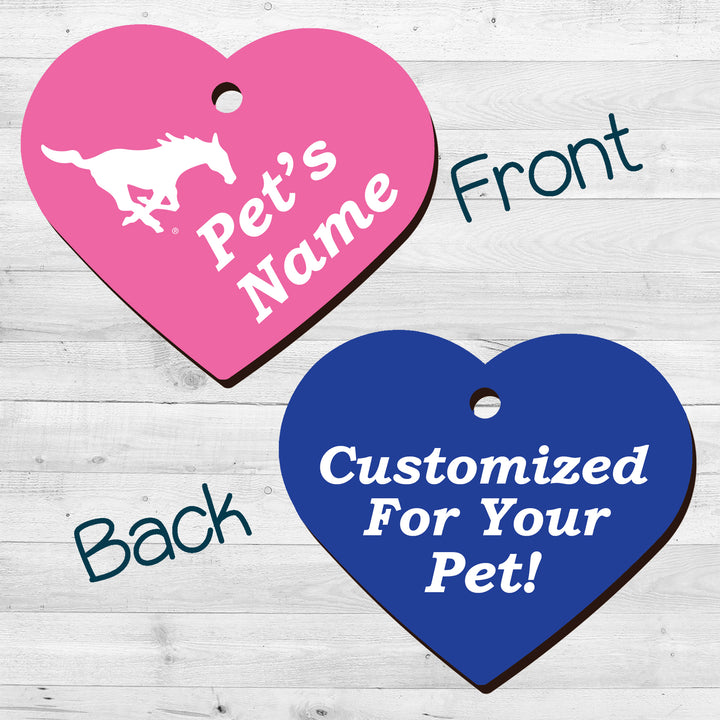 SMU Mustangs | NCAA Officially Licensed | Pet Tag 2-Sided